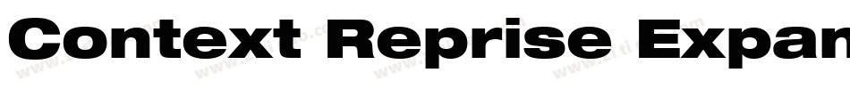 Context Reprise Expanded SSi Expanded字体转换